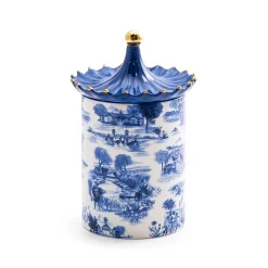 Sale MacKenzie-Childs Royal Toile Lidded Cachepot