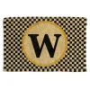 New MacKenzie-Childs Single Letter Monogrammed Entrance Mat - W