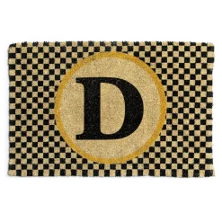 Online MacKenzie-Childs Single Letter Monogrammed Entrance Mat - D