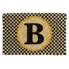 New MacKenzie-Childs Single Letter Monogrammed Entrance Mat - B