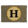 MacKenzie-Childs Single Letter Monogrammed Entrance Mat - H