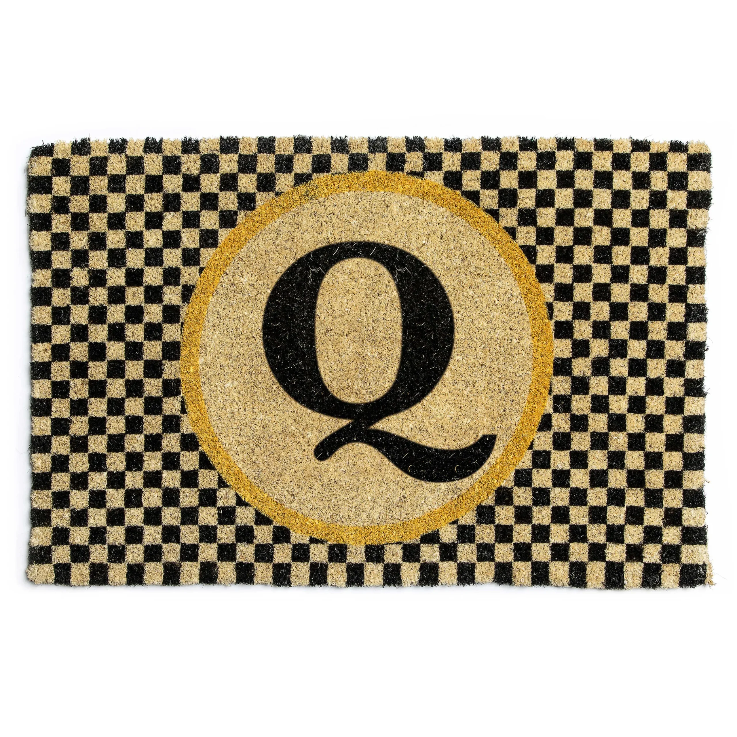 Outlet MacKenzie-Childs Single Letter Monogrammed Entrance Mat - Q