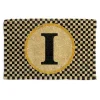 Discount MacKenzie-Childs Single Letter Monogrammed Entrance Mat - I