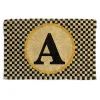 New MacKenzie-Childs Single Letter Monogrammed Entrance Mat - A