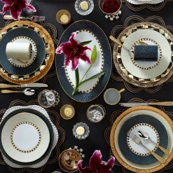 MacKenzie-Childs Soho Dinner Plate - Midnight
