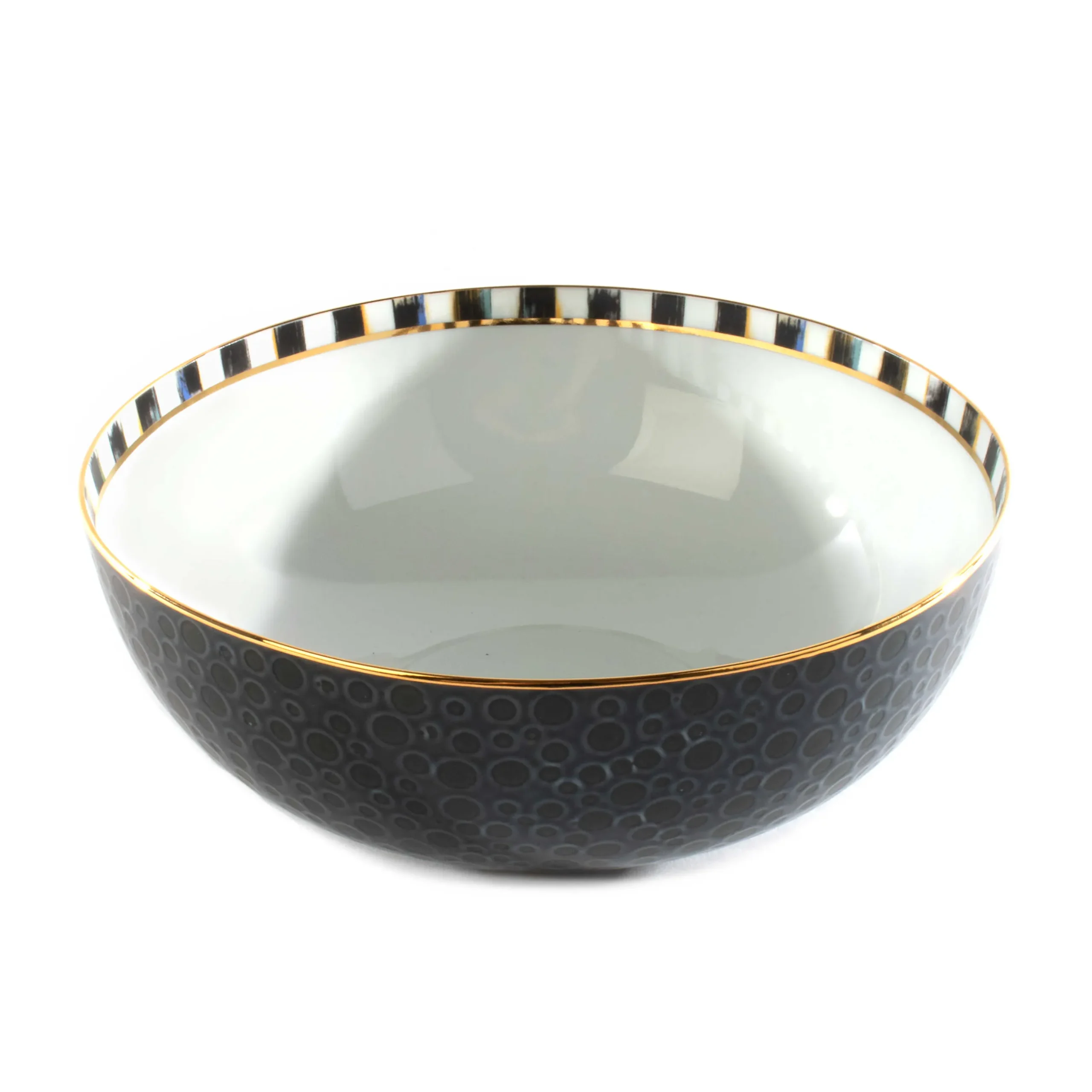 New MacKenzie-Childs Soho Serving Bowl - Midnight