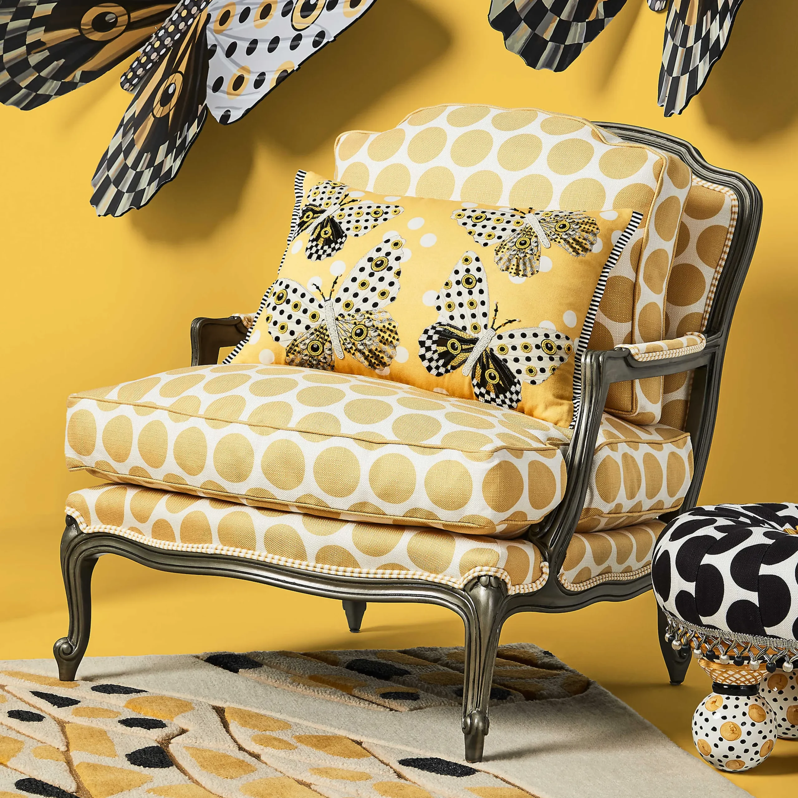 Outlet MacKenzie-Childs Spot On Chair - Buttercup