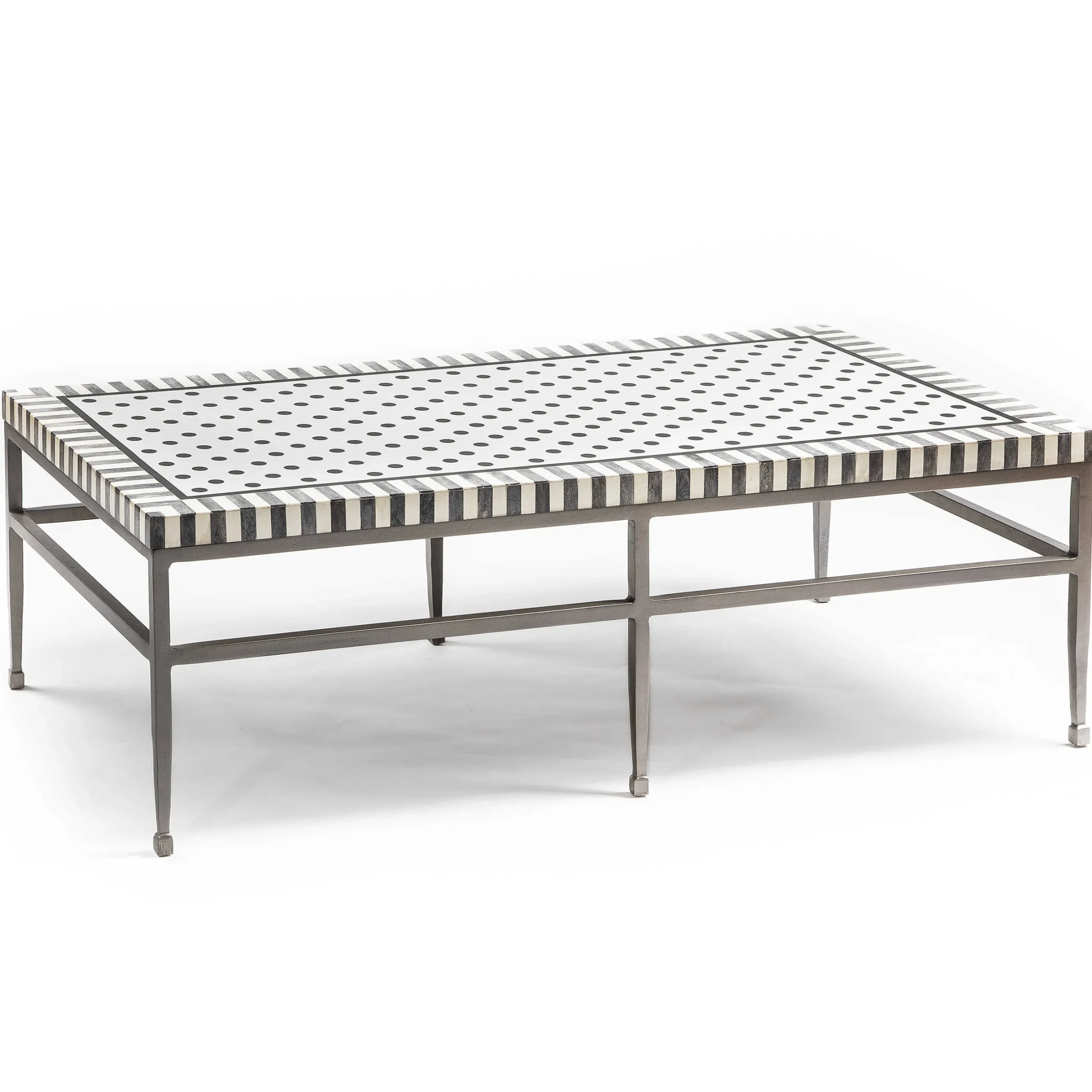 Clearance MacKenzie-Childs Spot On Coffee Table - Black