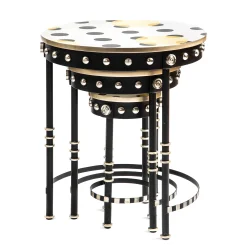 Sale MacKenzie-Childs Spot On Nesting Tables - Set Of 3