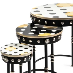Sale MacKenzie-Childs Spot On Nesting Tables - Set Of 3