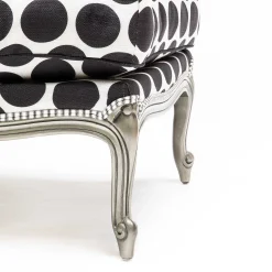 Discount MacKenzie-Childs Spot On Ottoman - Black