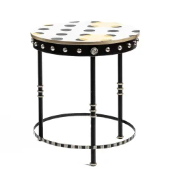 Clearance MacKenzie-Childs Spot On Side Table