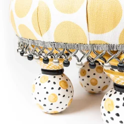 Hot MacKenzie-Childs Spot On Tuffet - Buttercup