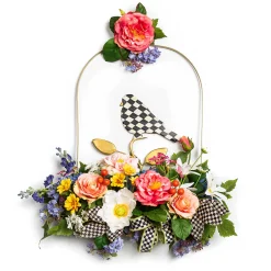 Best MacKenzie-Childs Spring Blooms Bird Arch Wreath