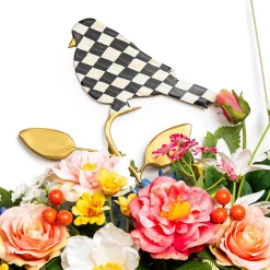 Best MacKenzie-Childs Spring Blooms Bird Arch Wreath