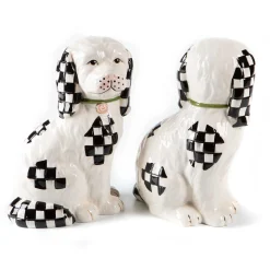 MacKenzie-Childs Staffordshire Dog Figures - Set Of 2