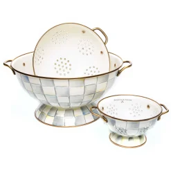 Best MacKenzie-Childs Sterling Check Enamel Everything Bowl