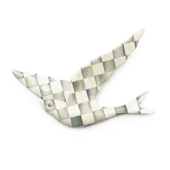 MacKenzie-Childs Sterling Check Swallowtail Wall Decor
