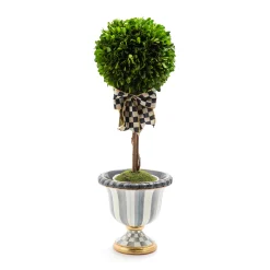 Discount MacKenzie-Childs Sterling Stripe Tabletop Urn