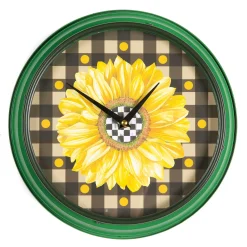 Hot MacKenzie-Childs Sunflower Wall Clock