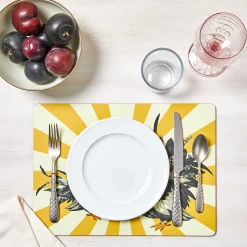 Sale MacKenzie-Childs Sunrise Rooster Cork Back Placemats - Set Of 4