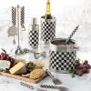 Hot MacKenzie-Childs Supper Club Cheese Knife Set - Courtly Check