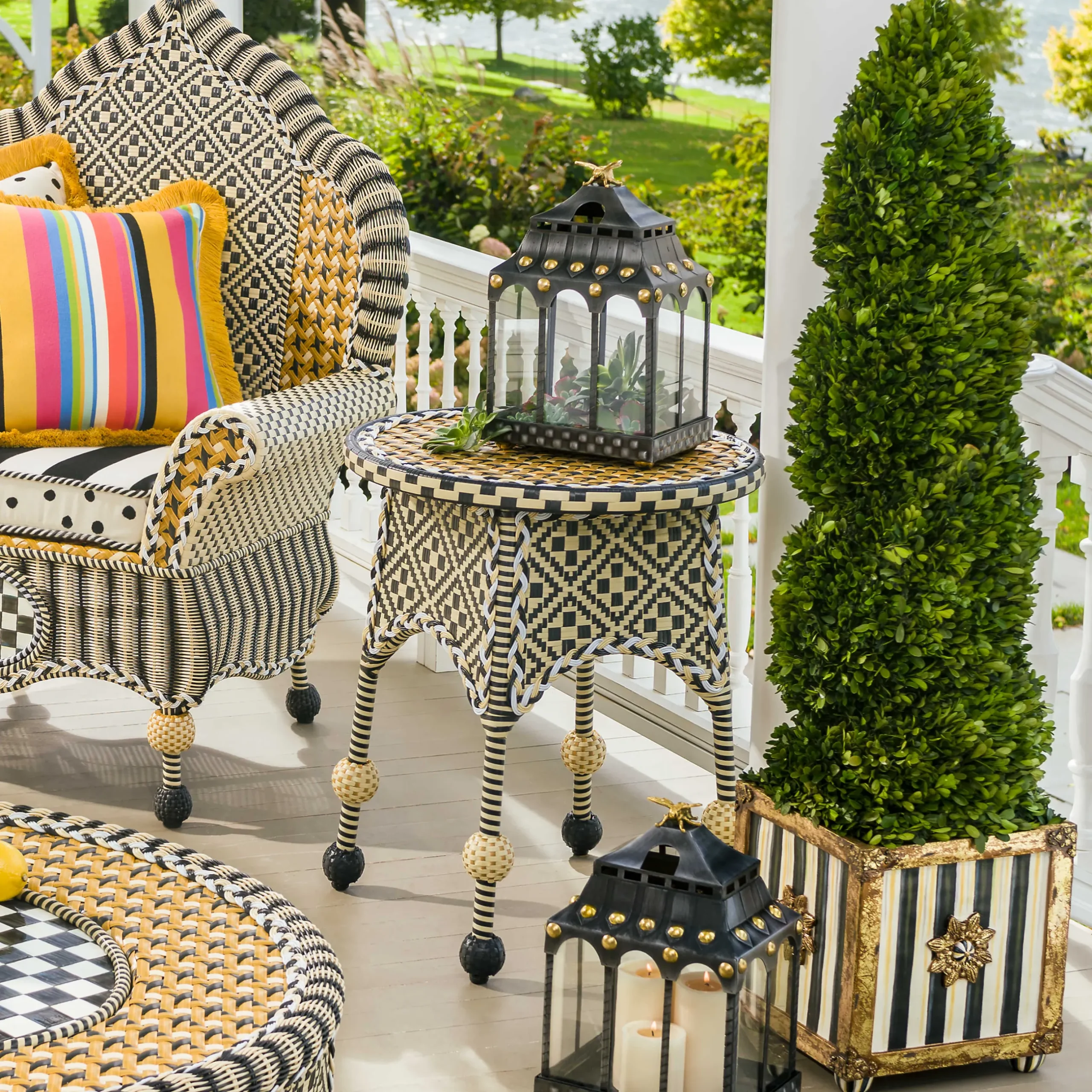 Online MacKenzie-Childs Swirl Topiary