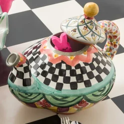Sale MacKenzie-Childs Taylor Teapot - Odd Fellows