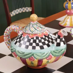 Sale MacKenzie-Childs Taylor Teapot - Odd Fellows