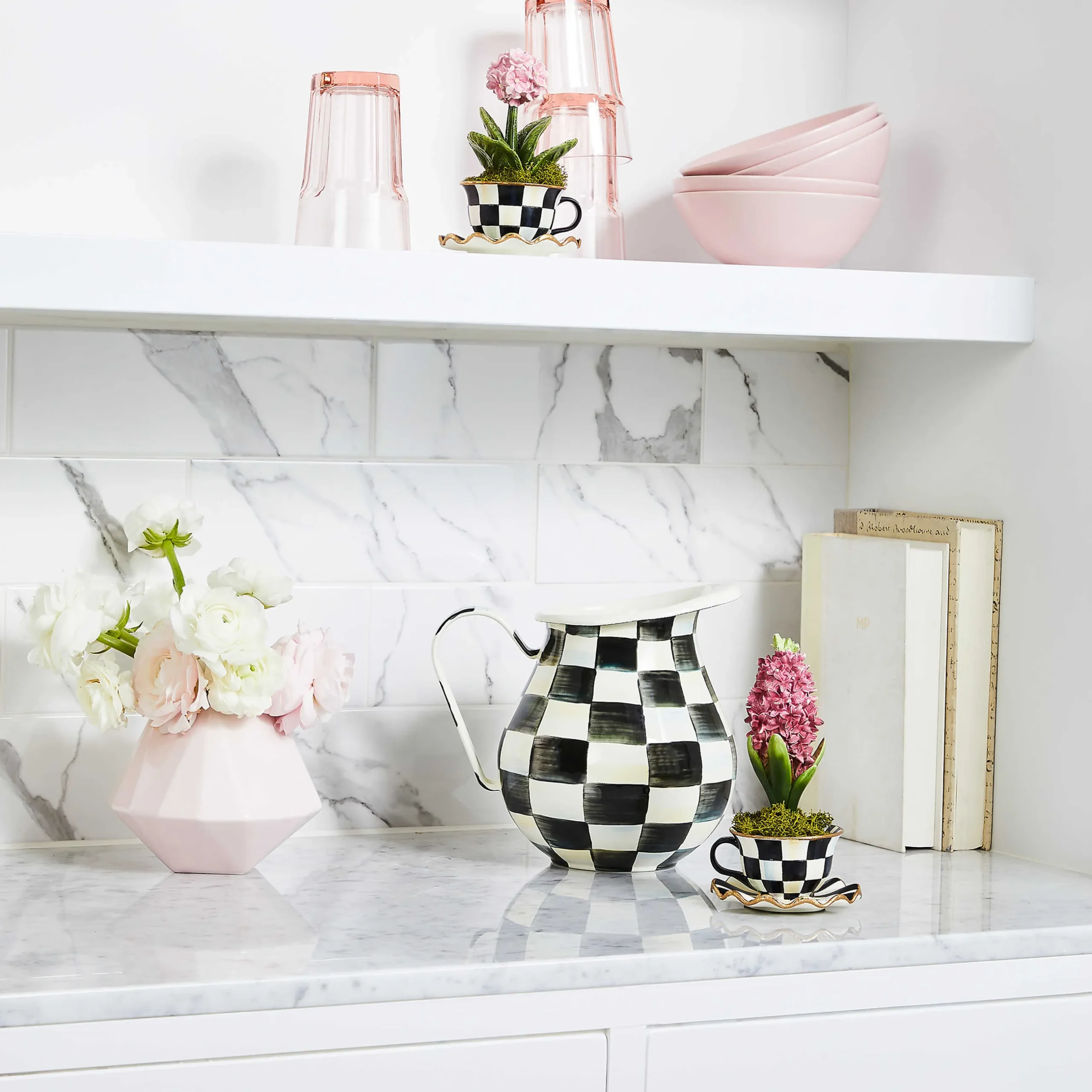 New MacKenzie-Childs Teacup Hyacinth
