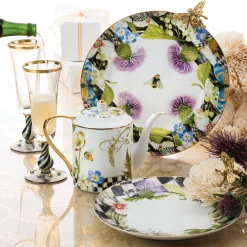 New MacKenzie-Childs Thistle & Bee Charger