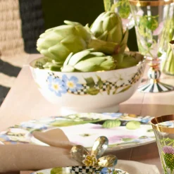 New MacKenzie-Childs Thistle & Bee Charger