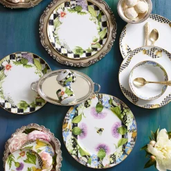 Discount MacKenzie-Childs Thistle & Bee Dinner Plate - Garland