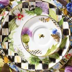 Discount MacKenzie-Childs Thistle & Bee Dinner Plate - Garland