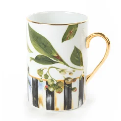New MacKenzie-Childs Thistle & Bee Mug