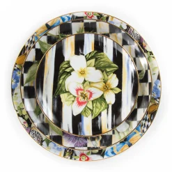 Hot MacKenzie-Childs Thistle & Bee Salad Plate - Trillium