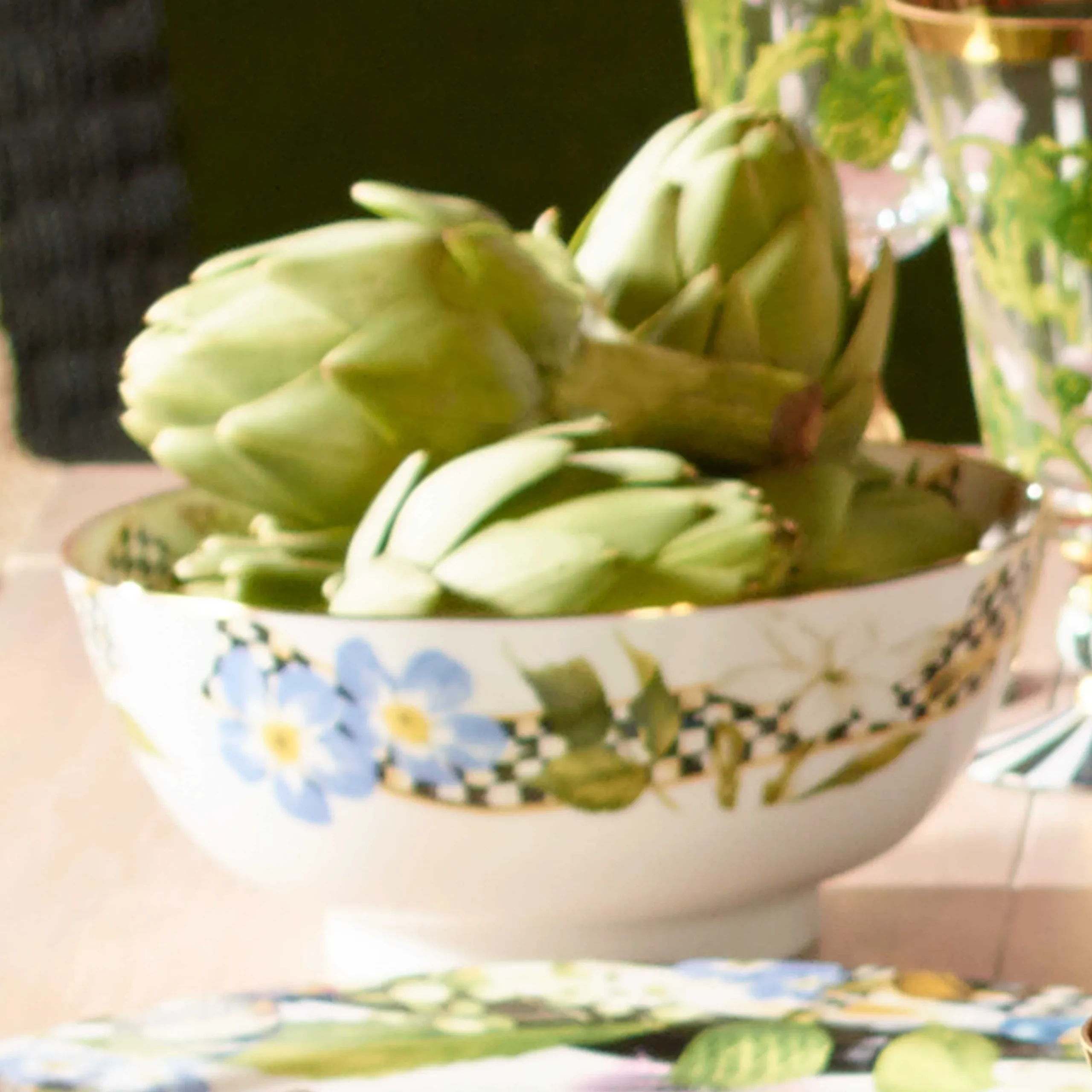 Online MacKenzie-Childs Thistle & Bee Serving Bowl
