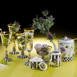 Hot MacKenzie-Childs Thistle & Bee Teapot