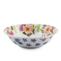 Outlet MacKenzie-Childs Wildflowers Serving Bowl - Green
