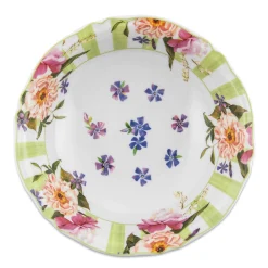 Outlet MacKenzie-Childs Wildflowers Serving Bowl - Green