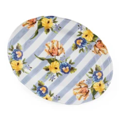 Best MacKenzie-Childs Wildflowers Serving Platter - Blue