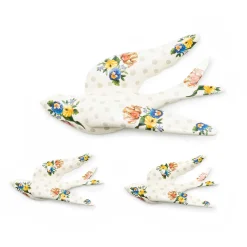 Discount MacKenzie-Childs Wildflowers Swallowtail Wall Decor - Grey