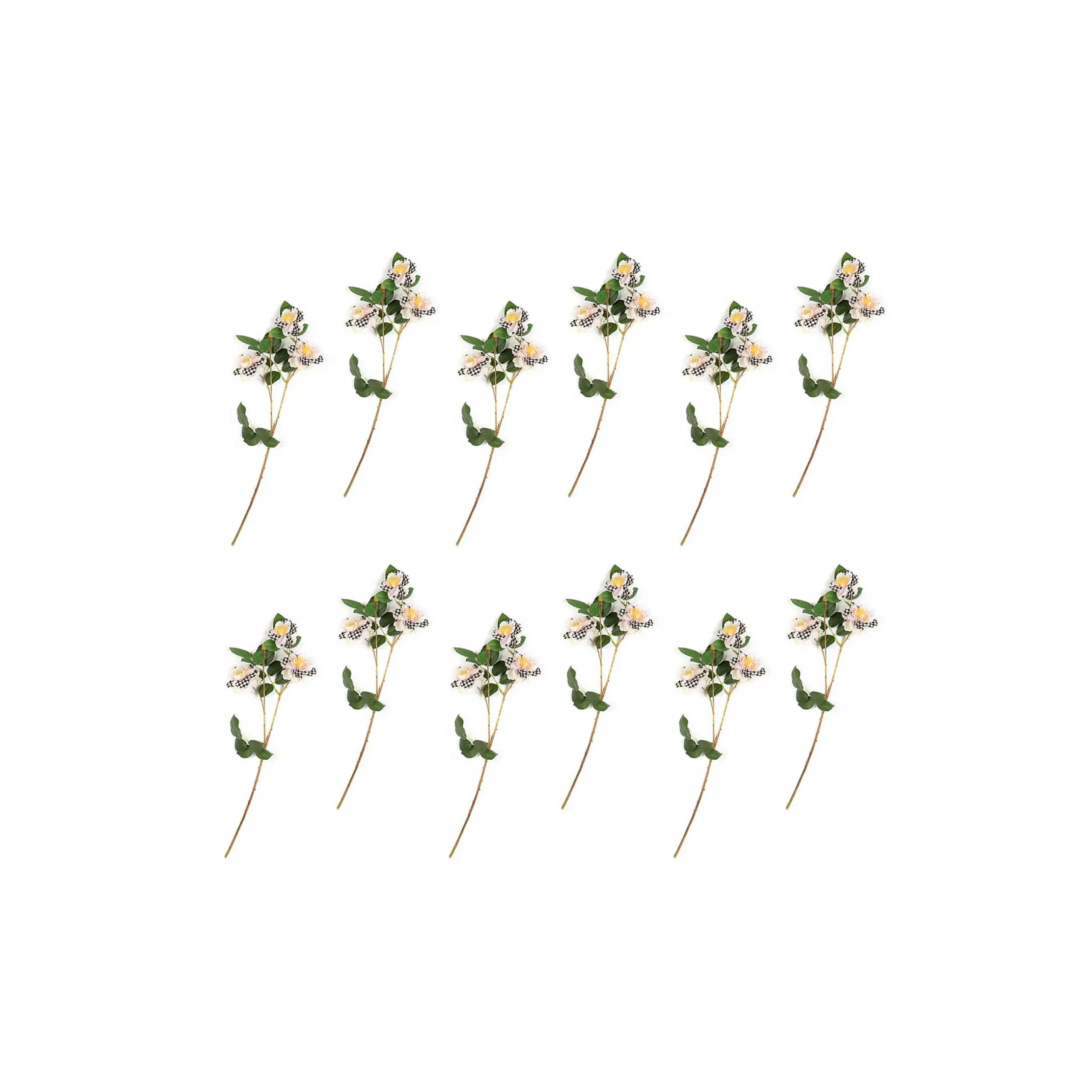 Online MacKenzie-Childs Wild Rose Spray Bouquet - Blush - Set Of 12