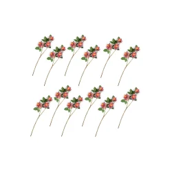 Sale MacKenzie-Childs Wild Rose Spray Bouquet - Pink - Set Of 12