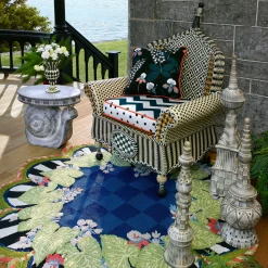 Discount MacKenzie-Childs Zanzibar Indoor/Outdoor Rug - 6' Round